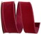 Outdoor Ribbon --- 1-1/2 inch x 10 yards - Value Velvet Wired Edge Ribbon -- Burgundy Color